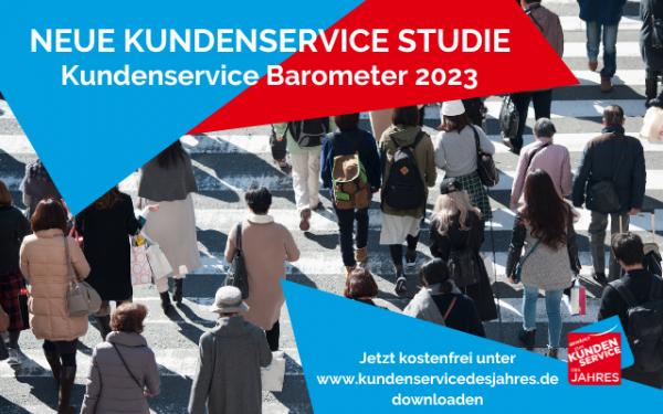 New service study: The Customer Service Barometer 2023 is available.
